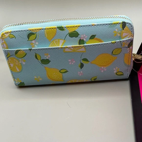 Trina Turk Lemon Delight Wallet Lemon Zip Around in box NWT Trina Turk Wallet - Picture 4 of 6